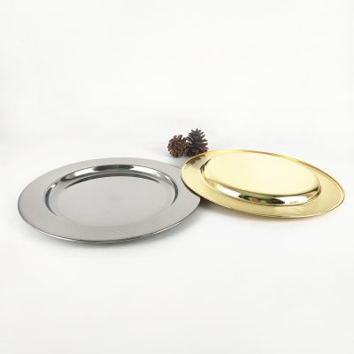 Best selling metal charger plate bottom plate (3)