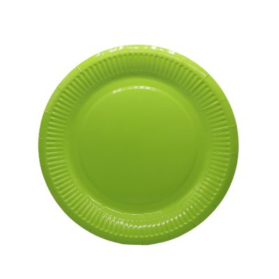 Colored premium household paper plates (6)