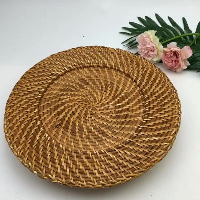 European style rattan dinner plate (3)