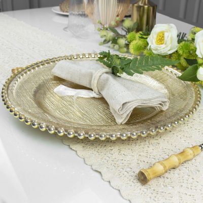 Gold beautiful acrylic charger plate (4)