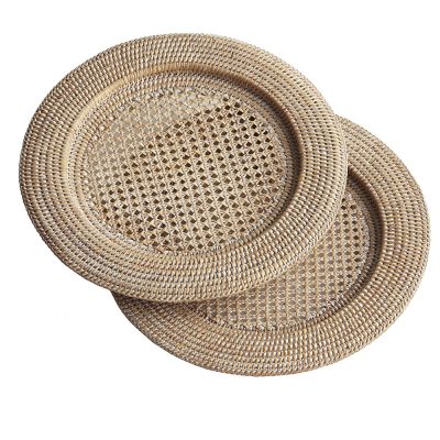 High-grade solid color rattan plate (3)