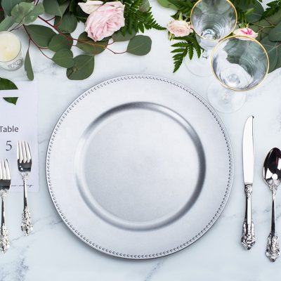 Latest retro elegant acrylic charger plate (6)