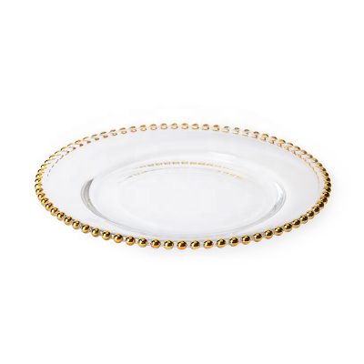 Luxury style glass dinner plate (1)