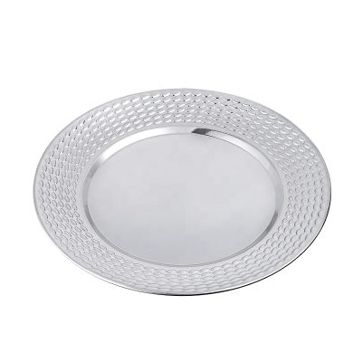 Metal texture acrylic charger plate (5)