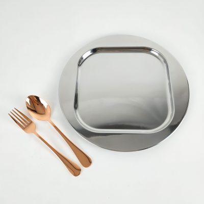 Round European style durable metal plate (1)