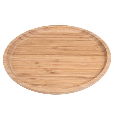 Round environmentally friendly wooden plate (4)