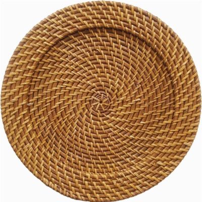 Black natural bamboo charger plate (3)